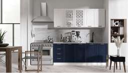 Кухня «АГАВА» 2,0м Акация Белая/Сапфир Модульная (Эра)