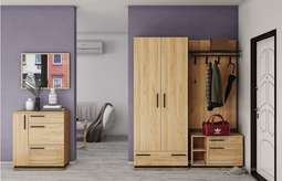 Прихожая модульная «Модена» комплектация 3 (Домани)