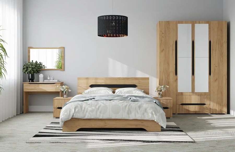 Спальный гарнитур «Вега» Крафт золотой Набор 1 в Нижнем Новгороде фото 18