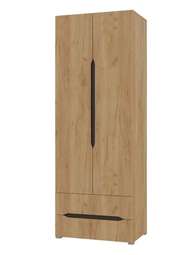 Шкаф 2-х ств. «ВЕГА» Крафт Золотой (Горизонт)