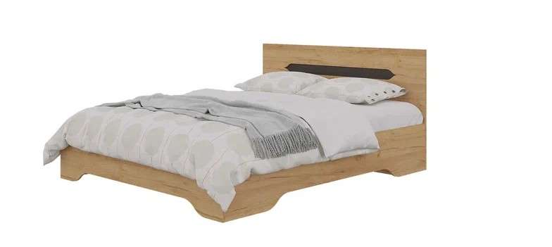 Кровать «ВЕГА» Крафт Золотой, два размера (Горизонт) в Нижнем Новгороде фото 1