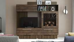 Гостиная модульная «АДЕЛЬ» Дезира темная (МСТ)