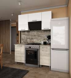 Кухня «Танго» готовое решение 1,5м с окапом (Тэкс)