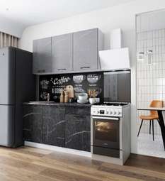 Кухня «Марбл» готовое решение 1,5м и 1,6м (Тэкс)