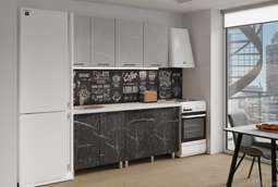 Кухня «Марбл» готовое решение 1,8м и 2,0м (Тэкс)