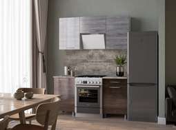 Кухня «Танго» готовое решение 1,6м с окапом (Тэкс)