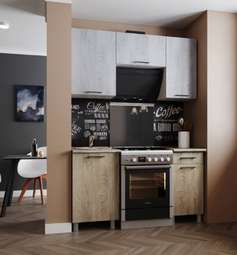 Кухня «Палермо» готовое решение 1,5м и 1,6м с окапом (Тэкс)