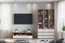 Гостиная «Хелен» Модульная Белый/Крафт золотой (СМ)