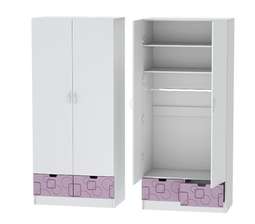 Шкаф 2-х ств. «БРИЗ» Сирень МДФ