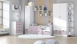 Модульная детская «Бриз» МДФ три цветовых решения Вариант-11