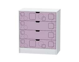 Комод «Бриз» МДФ Сирень (Диал)
