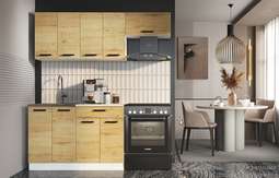 Кухня «Хозяюшка» ЛДСП 1,2м + Газовка 600 (Дуб Вотан)