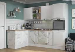 Кухня «Модерн» угловая 1,6м х 2,6м Модульная (Горизонт)