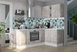 Кухня «Модерн» угловая 2,2м х 1,4м Модульная (Горизонт)