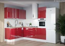 Кухня «Галакси» угловая 1,8м х 2,4м Модульная (Горизонт)