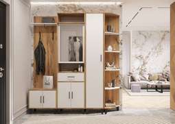 Прихожая «Белла» Модульная Композиция 2 (Пеликан)