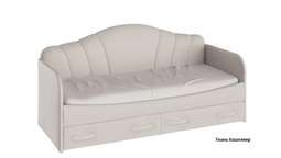 Кровать с мягкой спинкой и ящиками «Сабрина» (900) ТриЯ