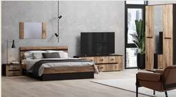 Модульная спальня «Карина-9» (Дуб флагстафф/Венге)