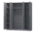 Шкаф «Бастион» 2,0м и Антресоль 2,0м Графит (Регион 058) в Нижнем Новгороде фото 3
