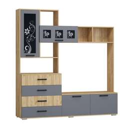 Мини-стенка «Нота-11» Графит/Дуб крафт золотой